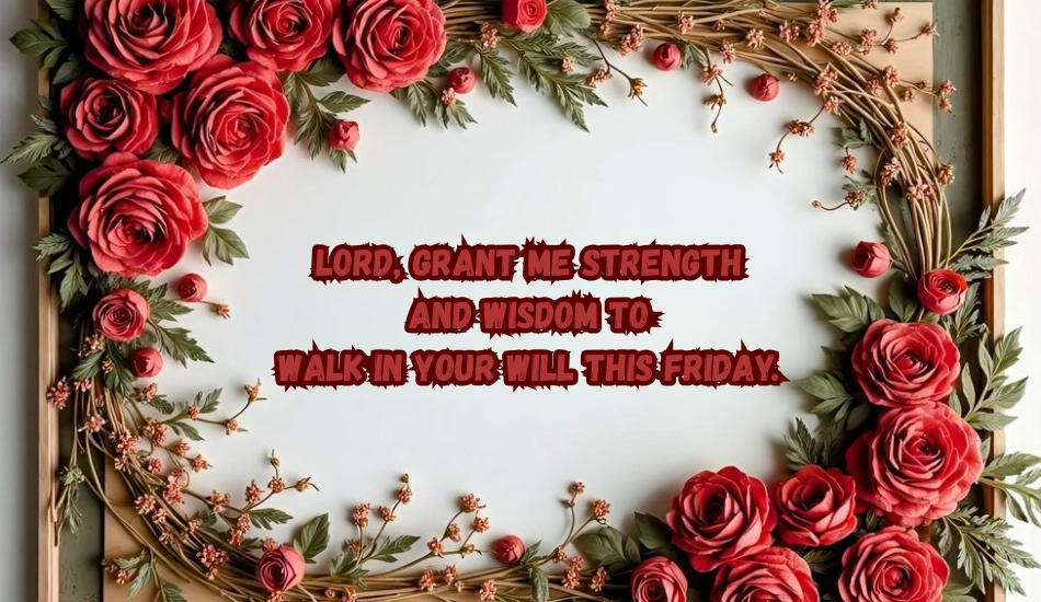 Friday Morning Prayers