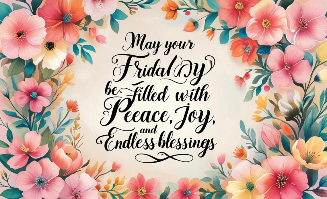 Good Morning Friday Blessings