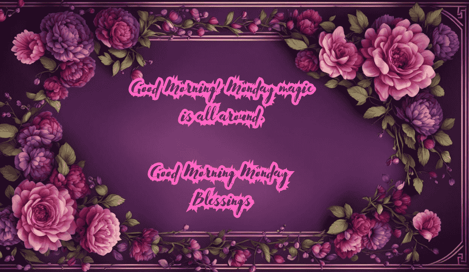 Good Morning Monday Blessings