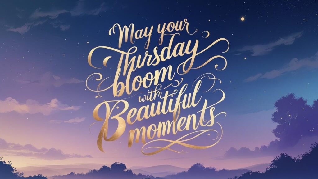 Good Morning Thursday Blessings