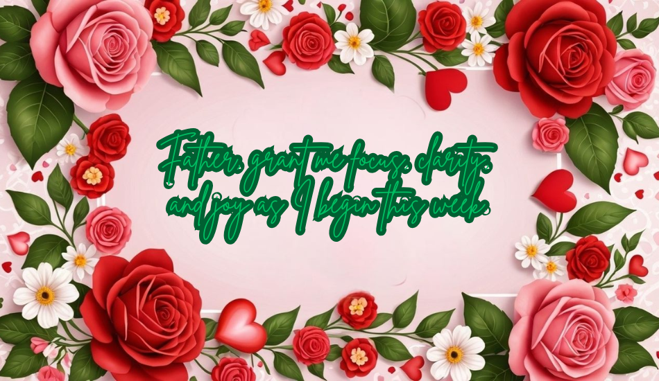 Monday Morning Prayers