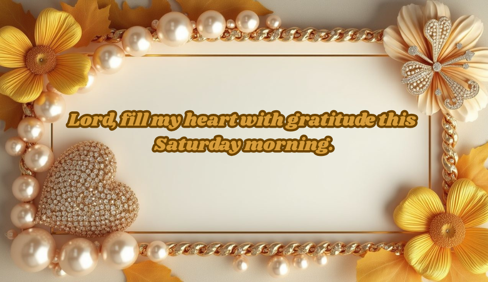 Saturday Morning Prayers