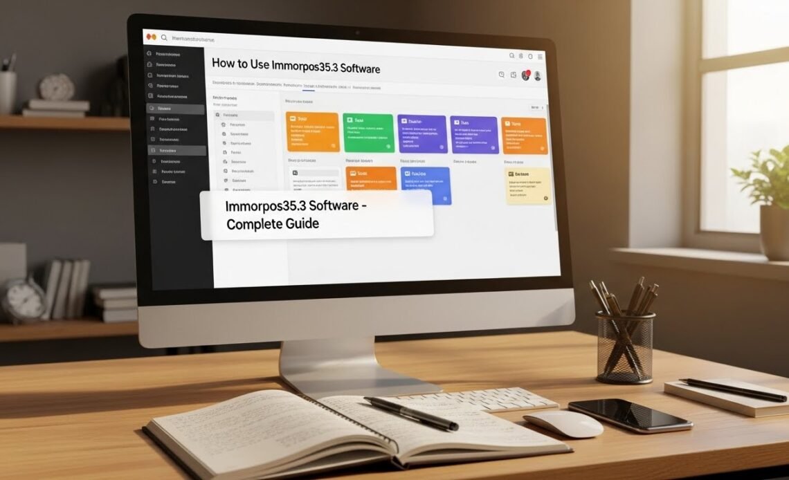 How to use immorpos35.3 software