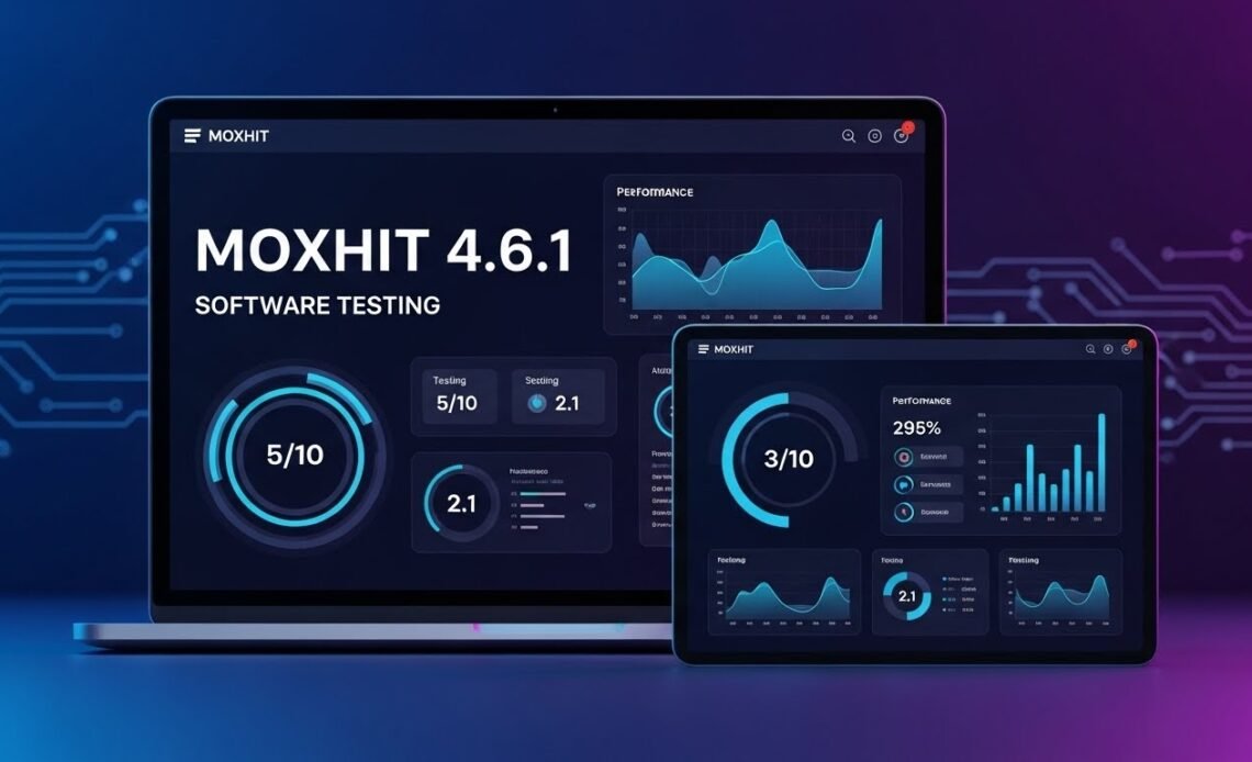 Moxhit 4.6.1 software testing dashboard